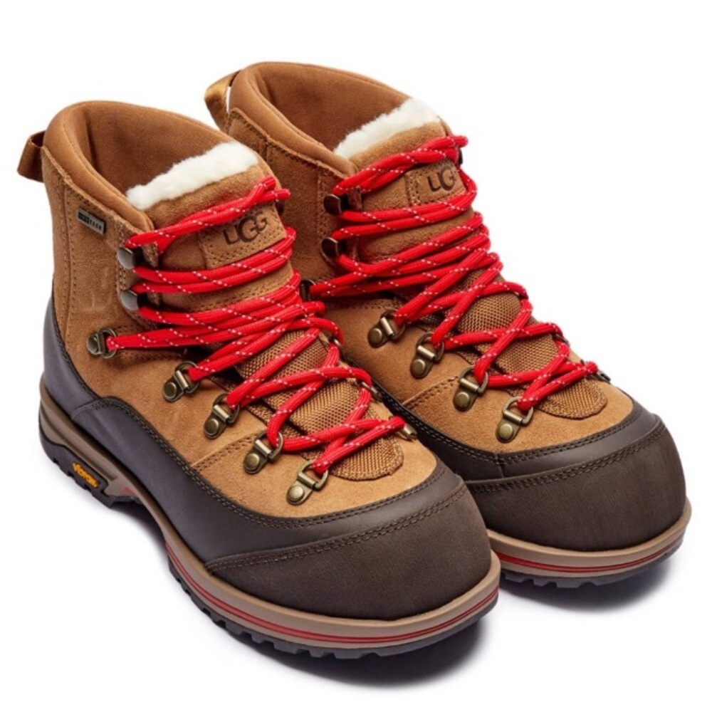 NWOT UGG Brecken Waterproof Leather Lace Up Hiking Boots, Women’s Size 10